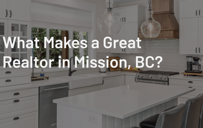 What Makes a Great Realtor in Mission, BC?