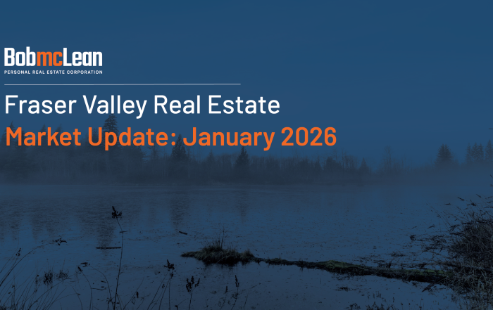 Mission BC real estate market update January 2026 thumbnail featuring Lake